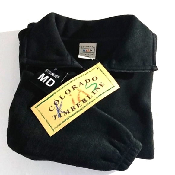COLORADO TIMBERLINE KIDS BLACK FLEECE JACKET SIZE MEDIUM NWT - Picture 4 of 11